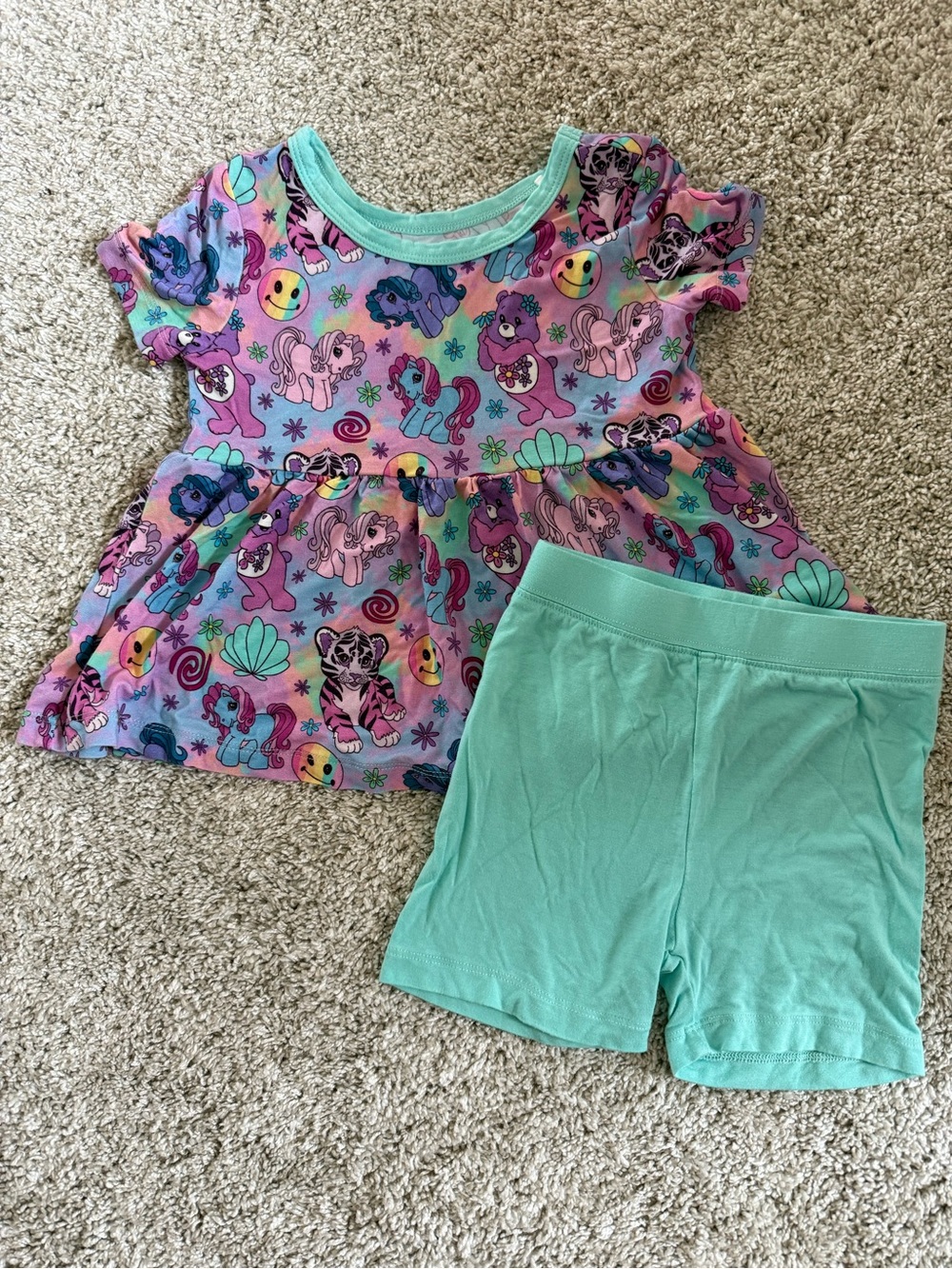 Girls Bamboo Peplum Set- Gigi’s Closet